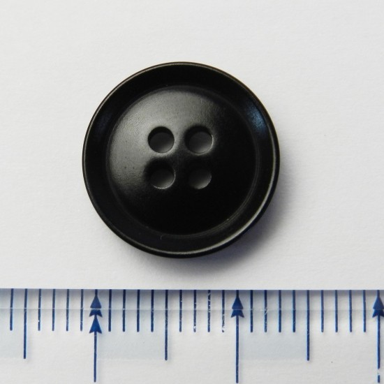 黒色系ナットボタン/14mｍ/4穴/カジュアルシャツやカーディガンに最適-NUTSUI-14-BK-668_画像2