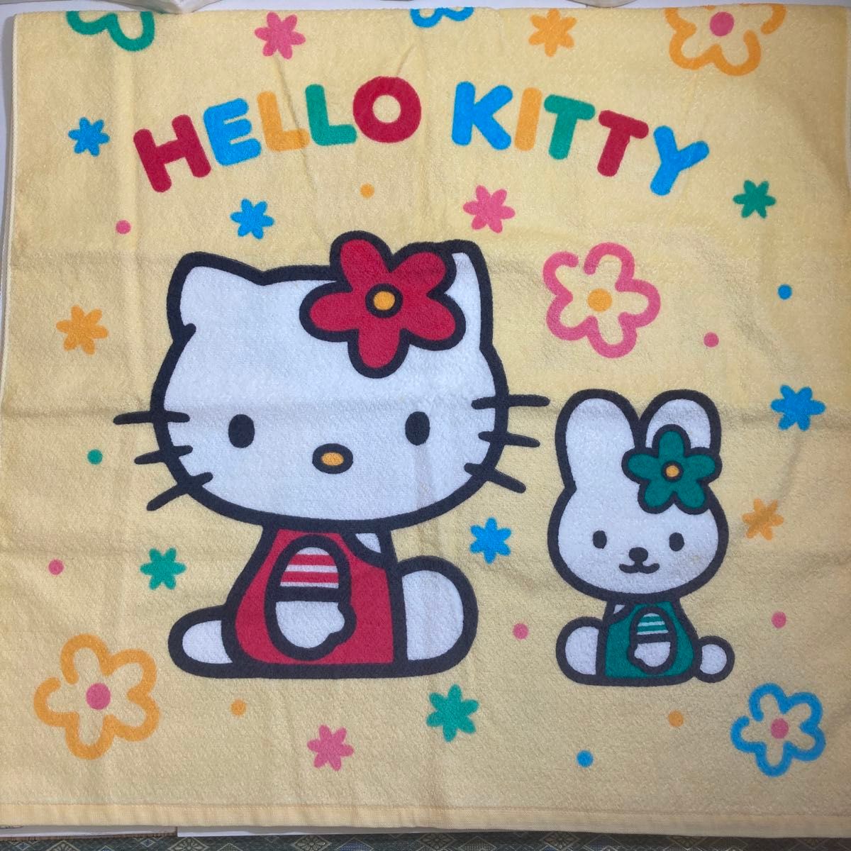平成レトロ 2000年製 キティ バスタオルA 未使用品|Yahoo 平成レトロ 2000年製 キティ バスタオルA 未使用品|Yahoo