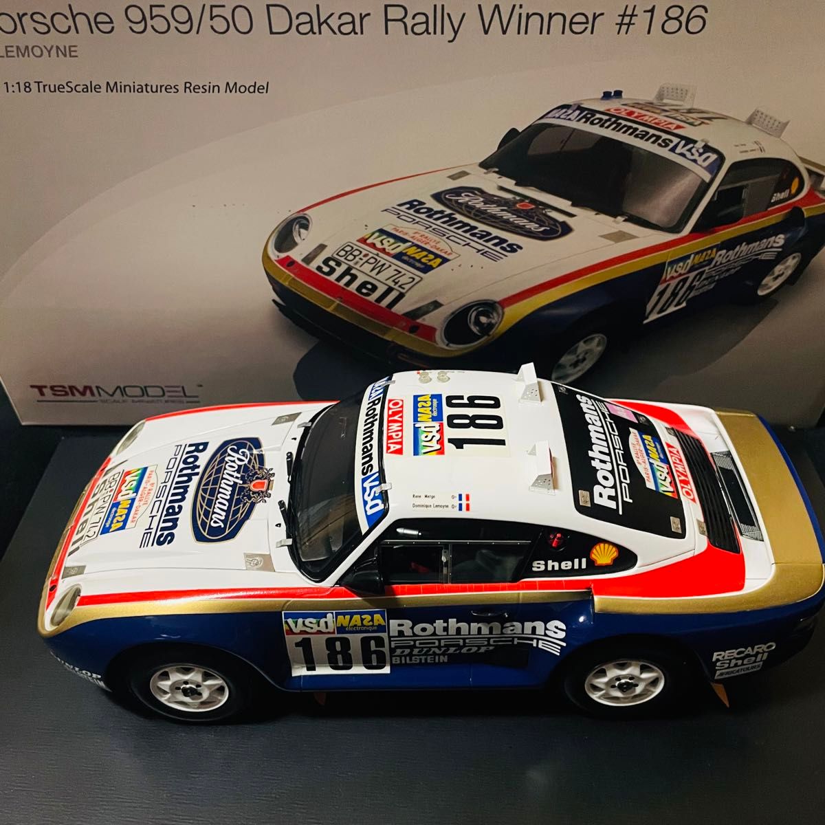 カスタム品 1/18 TSM ポルシェ 959 パリ・ダカールラリー 1986 カスタム品 1/18 TSM ポルシェ 959 パリ・ダカールラリー 1986