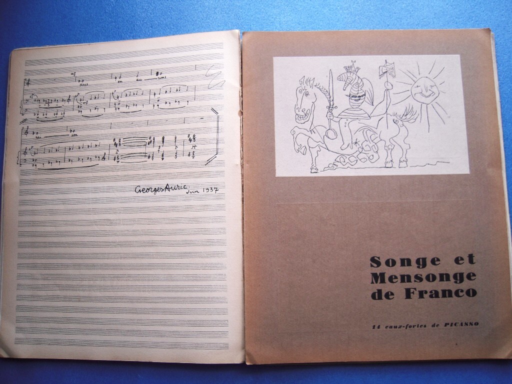 「カイエ・ダール Cahiers d'Art 1937 No.1-3」ピカソの版画「Songe et Mensonge de Franco(フランコの夢と嘘)」他_画像3