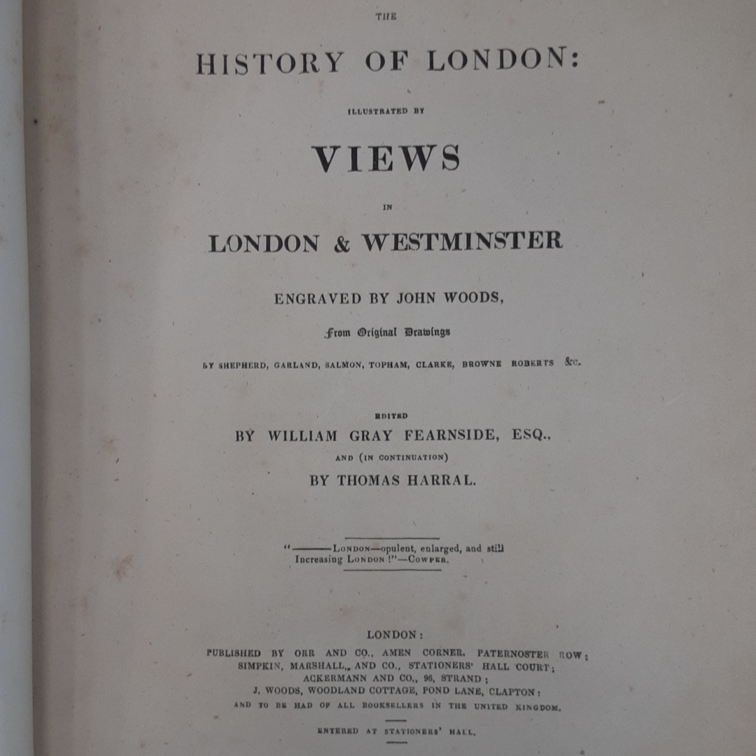 「ロンドンの歴史: ロンドンとウェストミンスターの風景 銅版69点 1840 The History of London: Illustrated by Views in London ＆ Westmi_画像7