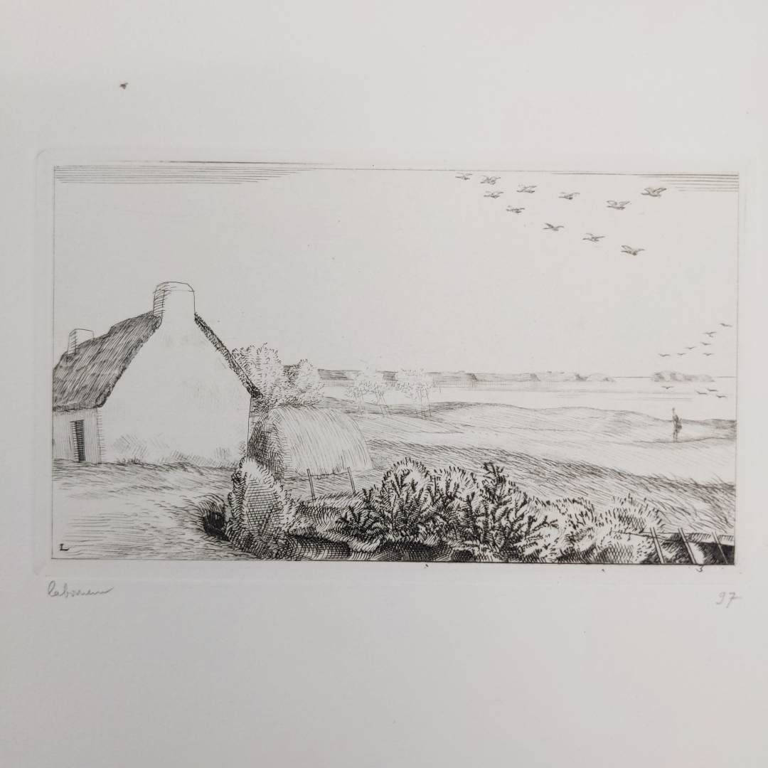 J-E.ラブルール サイン入風景銅版画6点 1929 限120『Cahier de Six Paysages』graves a L'eau-forte par J.-E.Lamoureur_画像9