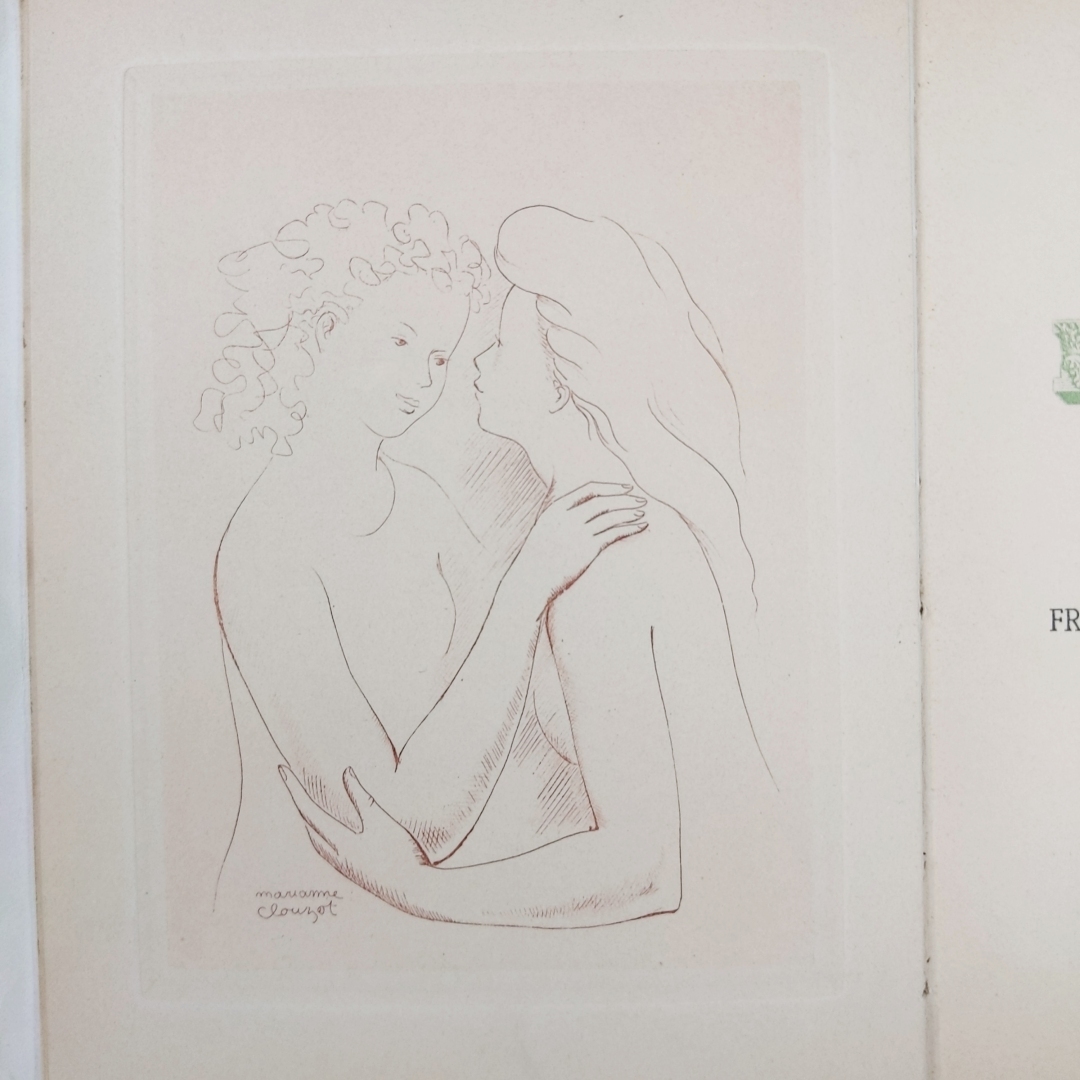 ma Lien n*kruzo- copperplate engraving 2 point! limit 100 1945[... .]Le Jardin de l\'amitie Textes recueillis par Marie-Jeanne Lermoyez Frontispice