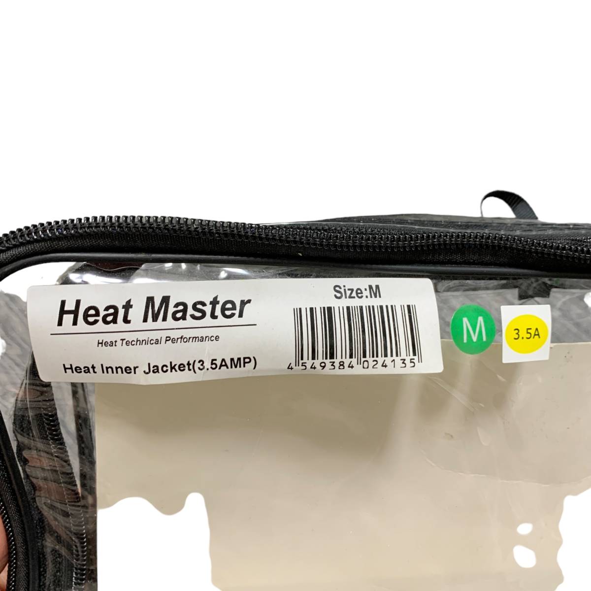 ◆未使用◆ Heat Master ヒートマスター HeatInnerJacket インナージャケット 3.5AMP サイズ:M ブラック バイク オートバイ kyP5804N_画像5