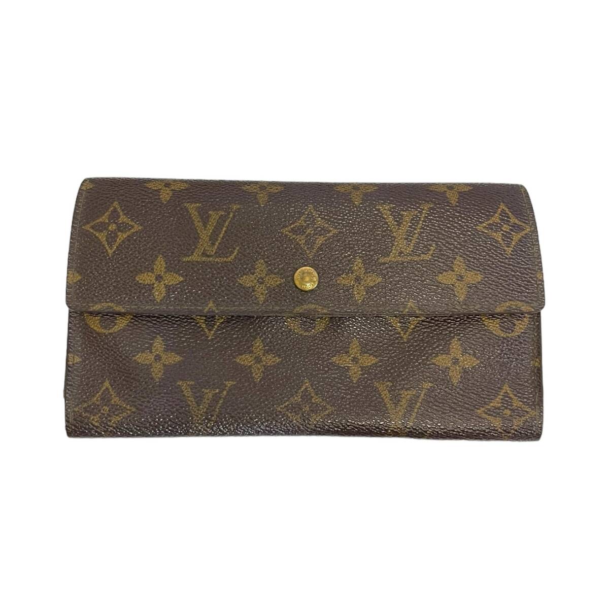 【中古品】LOUIS VUITTON ルイヴィトン ML0971 モノグラム 長財布 レディース財布 小銭入れあり 箱無し 本体のみ hiL6363RO_画像1