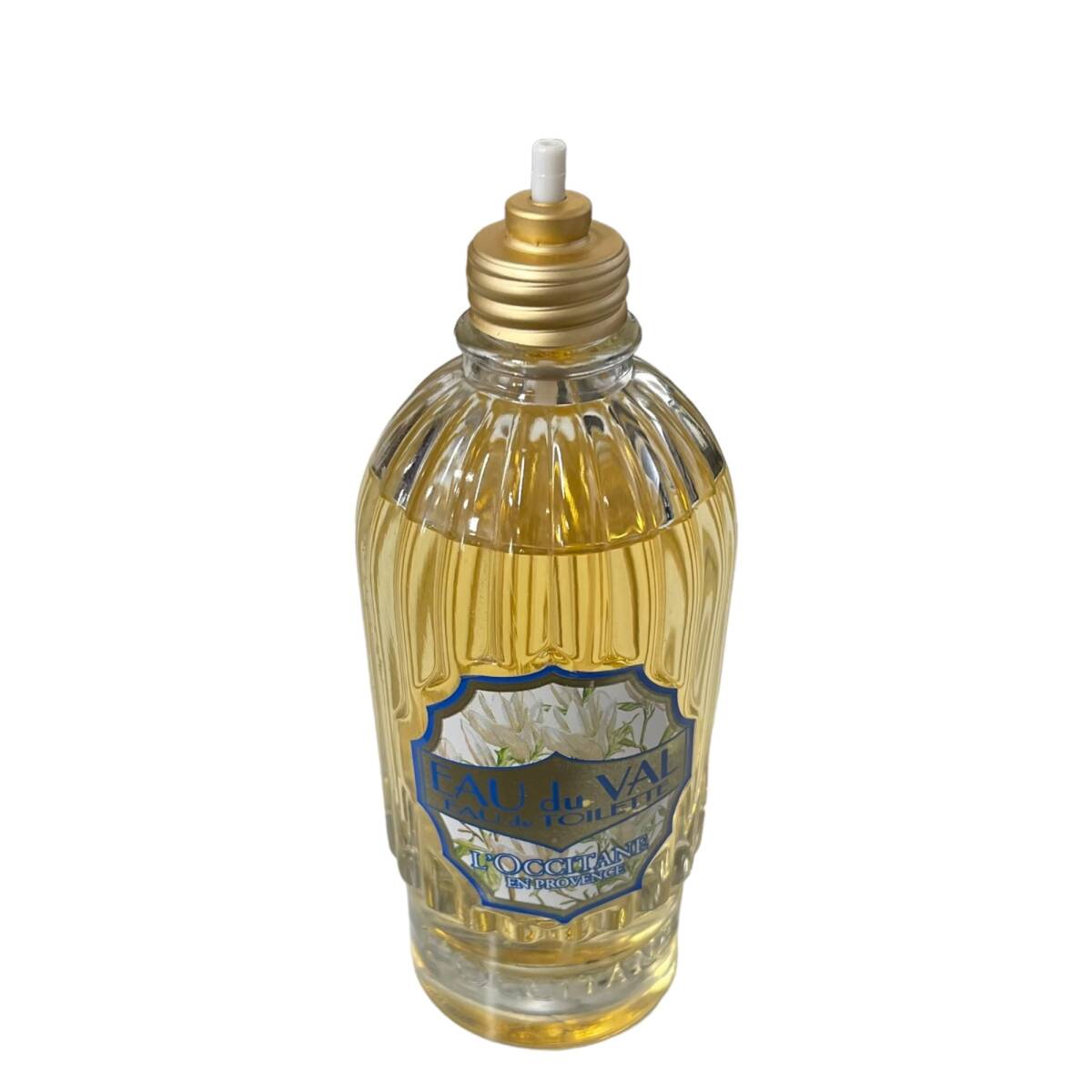 【中古品】L'OCCITANE EAU du VAL ロクシタン ガーデン オードトワレ マグノリア フタ部分欠損 新品時125ml残量8割程度 E60769RD_画像1