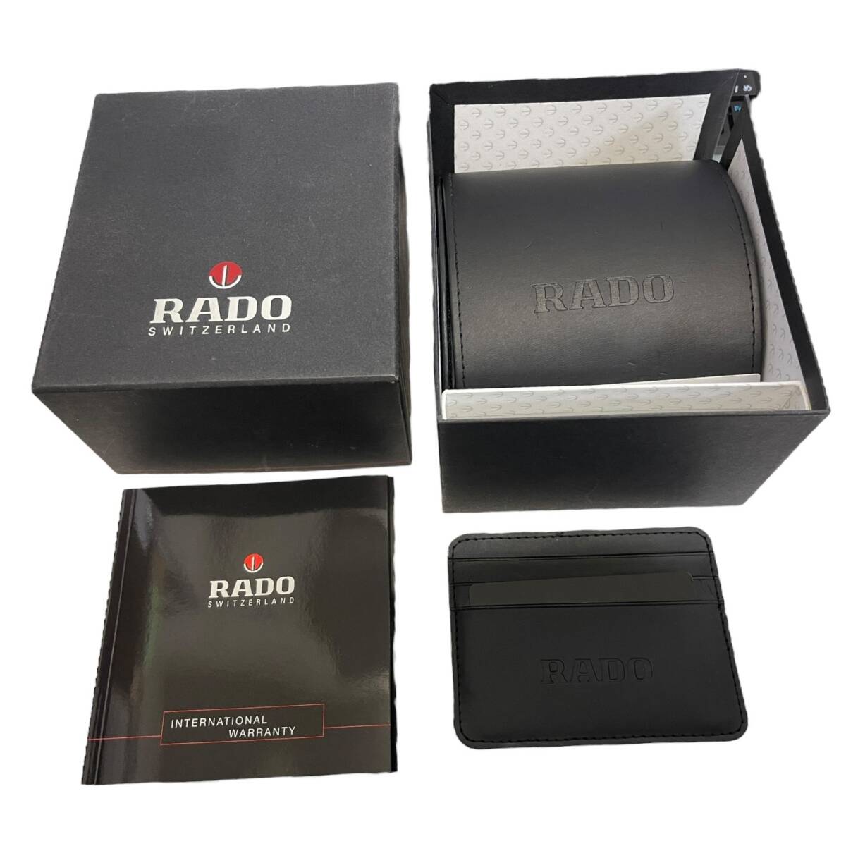 【中古品】RADO ラドー 152.0335.3 ブラック クオーツ レディース腕時計 デイト ギャラカードあり 箱あり hiL6216RO_画像4