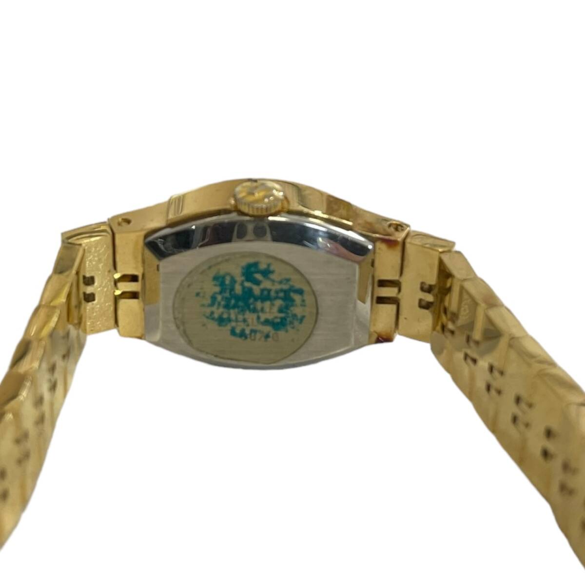 【中古品】RADO ラドー 手巻き ゴールド レディース腕時計 バックル不良 箱無し 本体のみ hiL6152ROの画像5