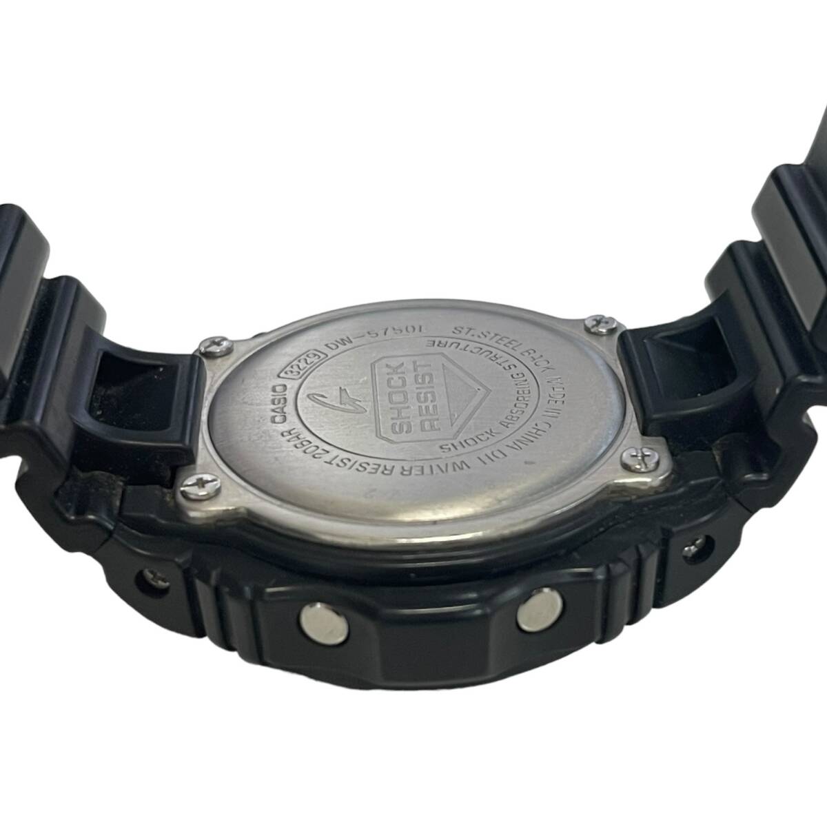 【中古品】CASIO G-SHOCK カシオ DW-5750E ブラック デジタル メンズ腕時計 箱無し 本体のみ hiL6198RO_画像4