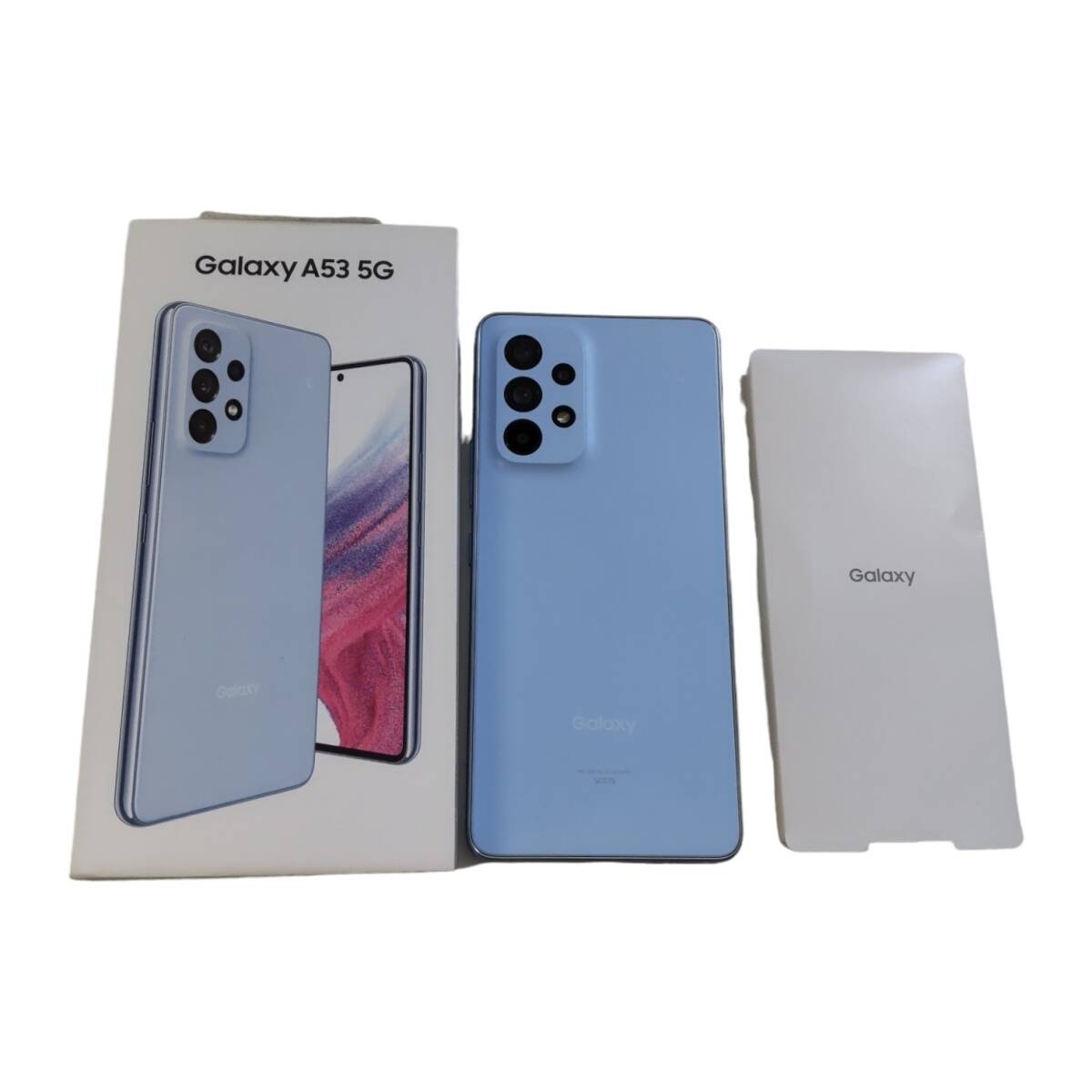 中古品】初期化済 GalaxyA53 5G オーサムブルー SCG15 中古品】初期化済 GalaxyA53 5G オーサムブルー SCG15