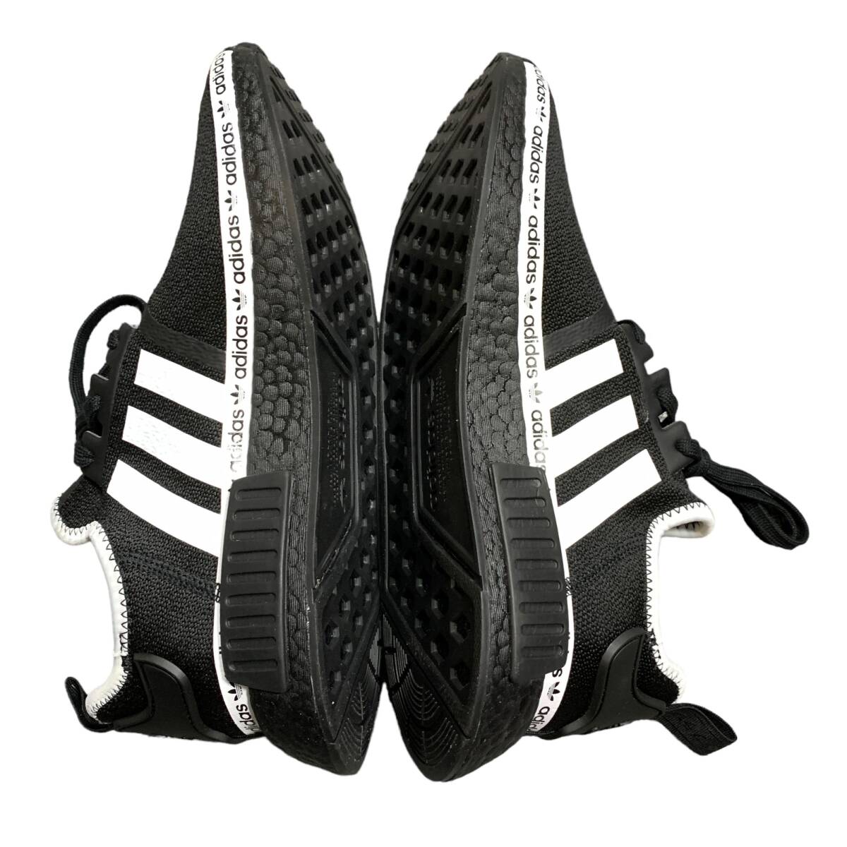 ◆未使用◆アディダス スニーカー adidas NMD R1 BLACK ブラック WHITE ホワイト FV8729 27.0㎝ メンズ スニーカー X61081NL_画像4