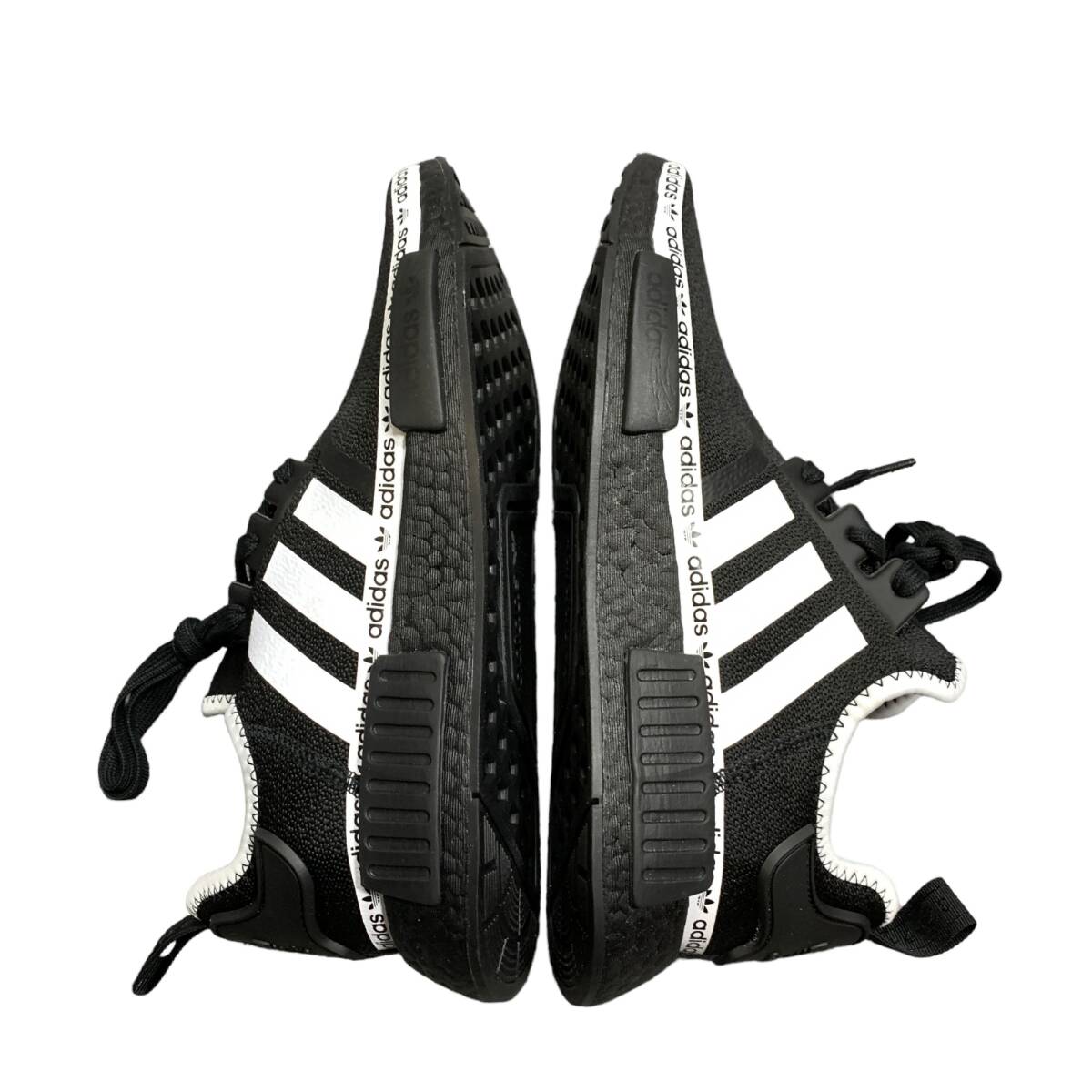 ◆未使用◆アディダス スニーカー adidas NMD R1 BLACK ブラック WHITE ホワイト FV8729 27.0㎝ メンズ スニーカー X61081NL_画像3