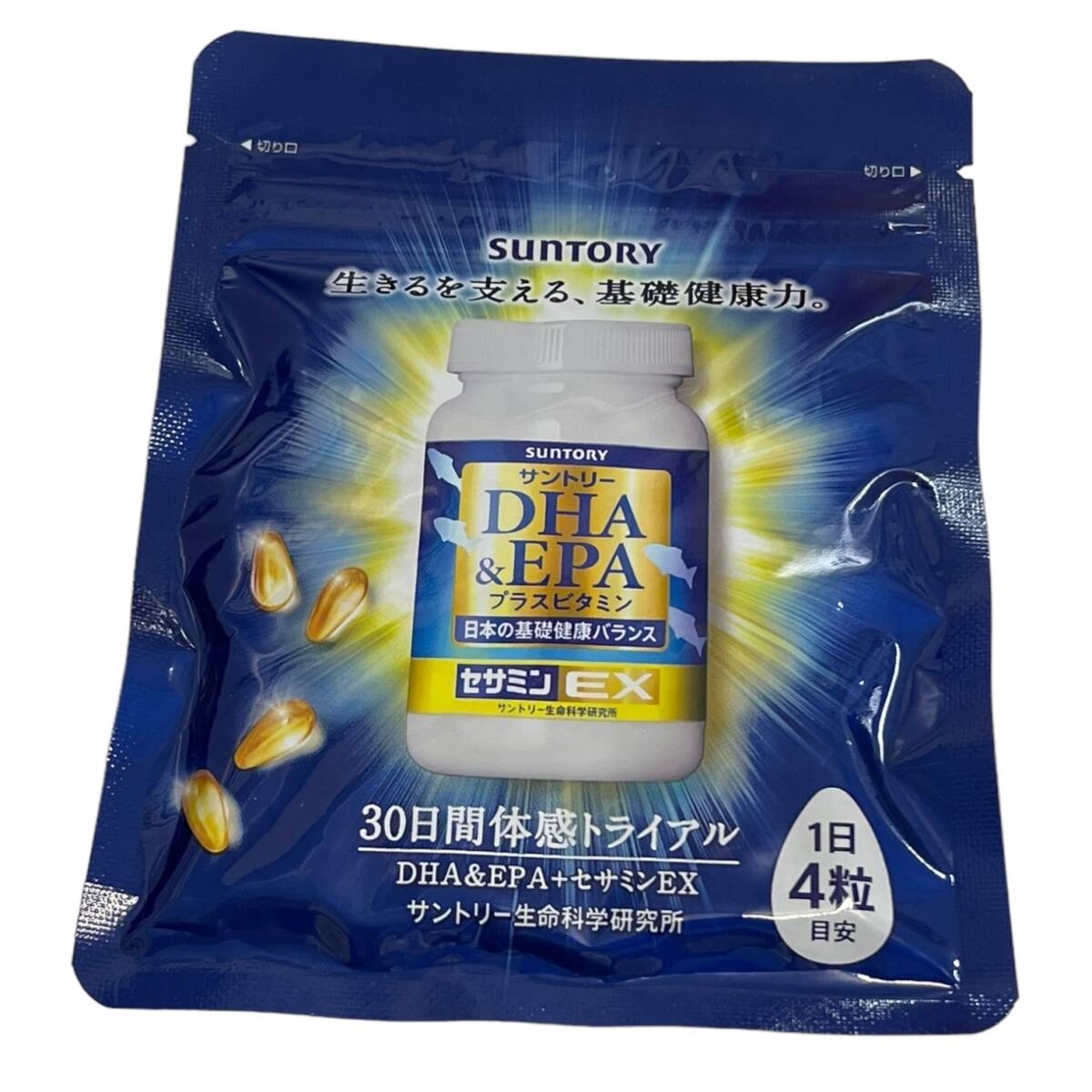 【未開封】サントリー DHA＆EPA 30日間体感トライアル 120粒 賞味期限: 2026年1月 L61454RF_画像1