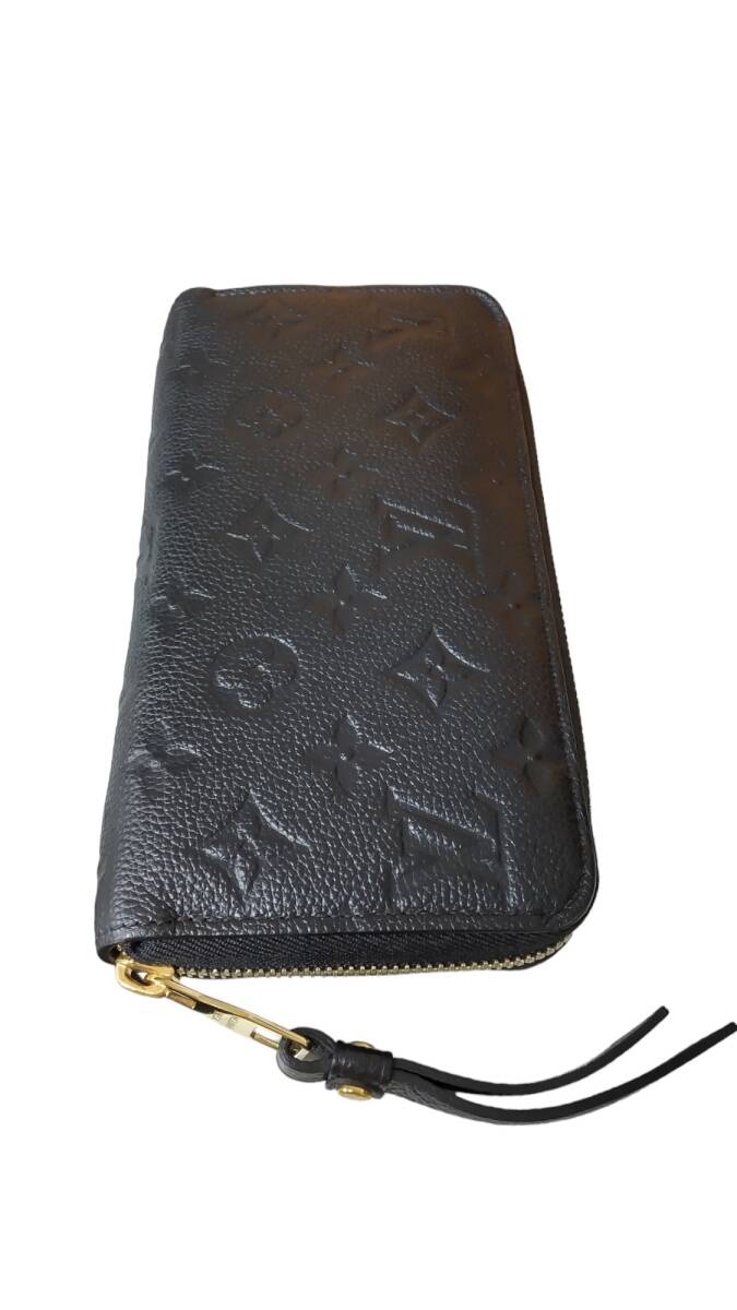 【中古品】 OUIS VUITTON ルイヴィトン モノグラム アンプラント ジッピーウォレット M60571 NFCタグ 長財布 ブラック 箱あり A60961RK_画像5