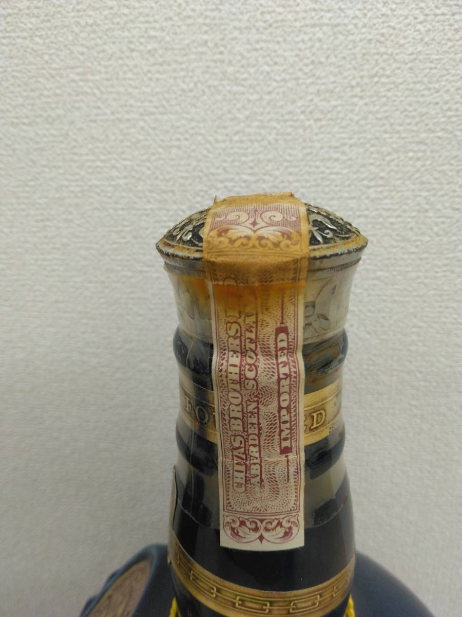 ROYAL SALUTE SCOTCH WHISKY 21年 陶器 青 ブルー ロイヤルサルート スコッチ ウイスキー 約1,100g kys6700k_画像7