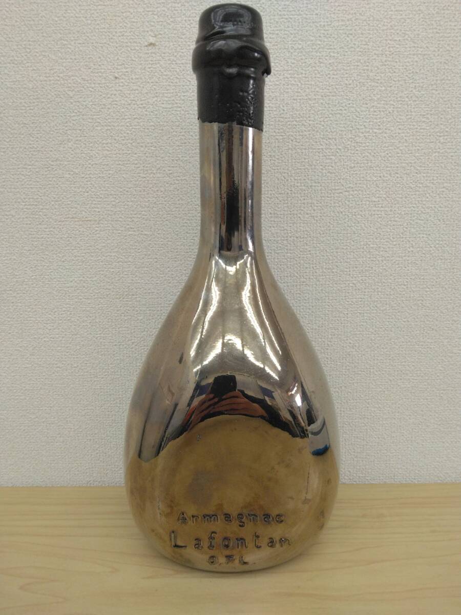 古酒 LAFONTAN ラフォンタン 12年 1897 Armagnac アルマニャック BRANDY ブランデー 700ml 総重量1311g シルバー kys7230k_画像3
