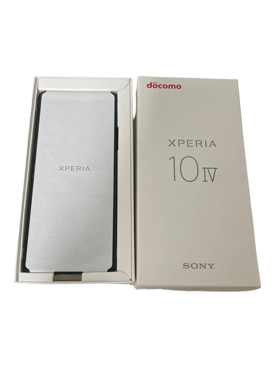 【未使用】SONY Xperia10IV ブラック SO-52C スマホ ドコモ 判定: 〇 L60744RL