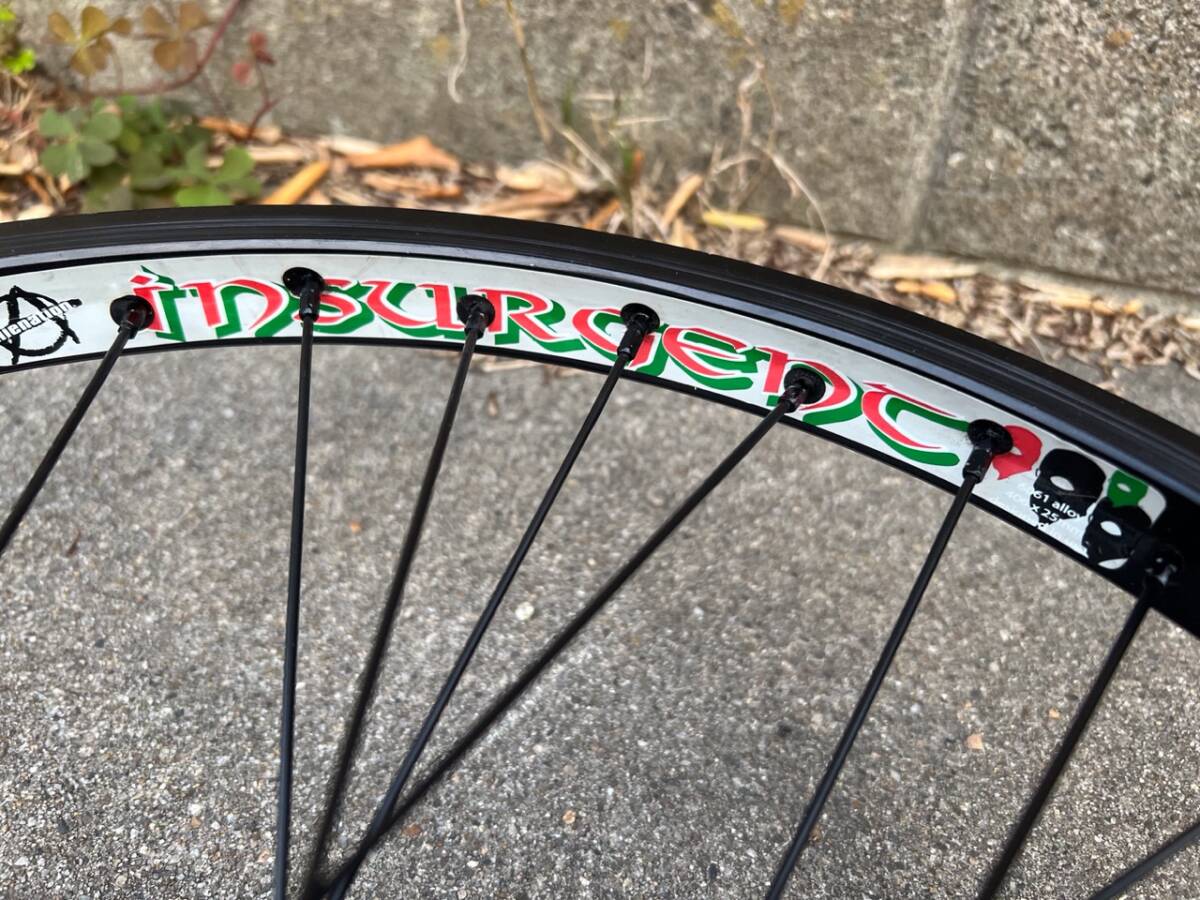 【BMXフロントホイール】Alienation Insurgent rim/Eastern bikes Venus front hub,#14-15 butted spoke,36h,Blackの画像2