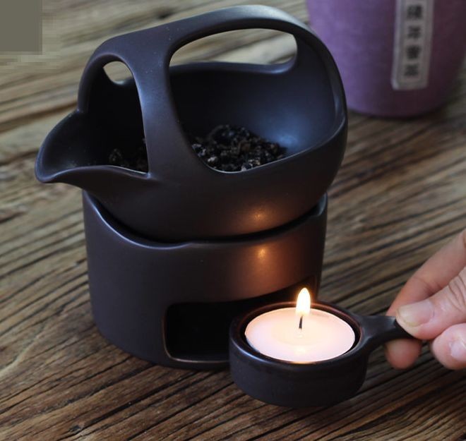 茶香炉 急須型 素焼き 陶磁器 シンプル (ベージュ)_画像3