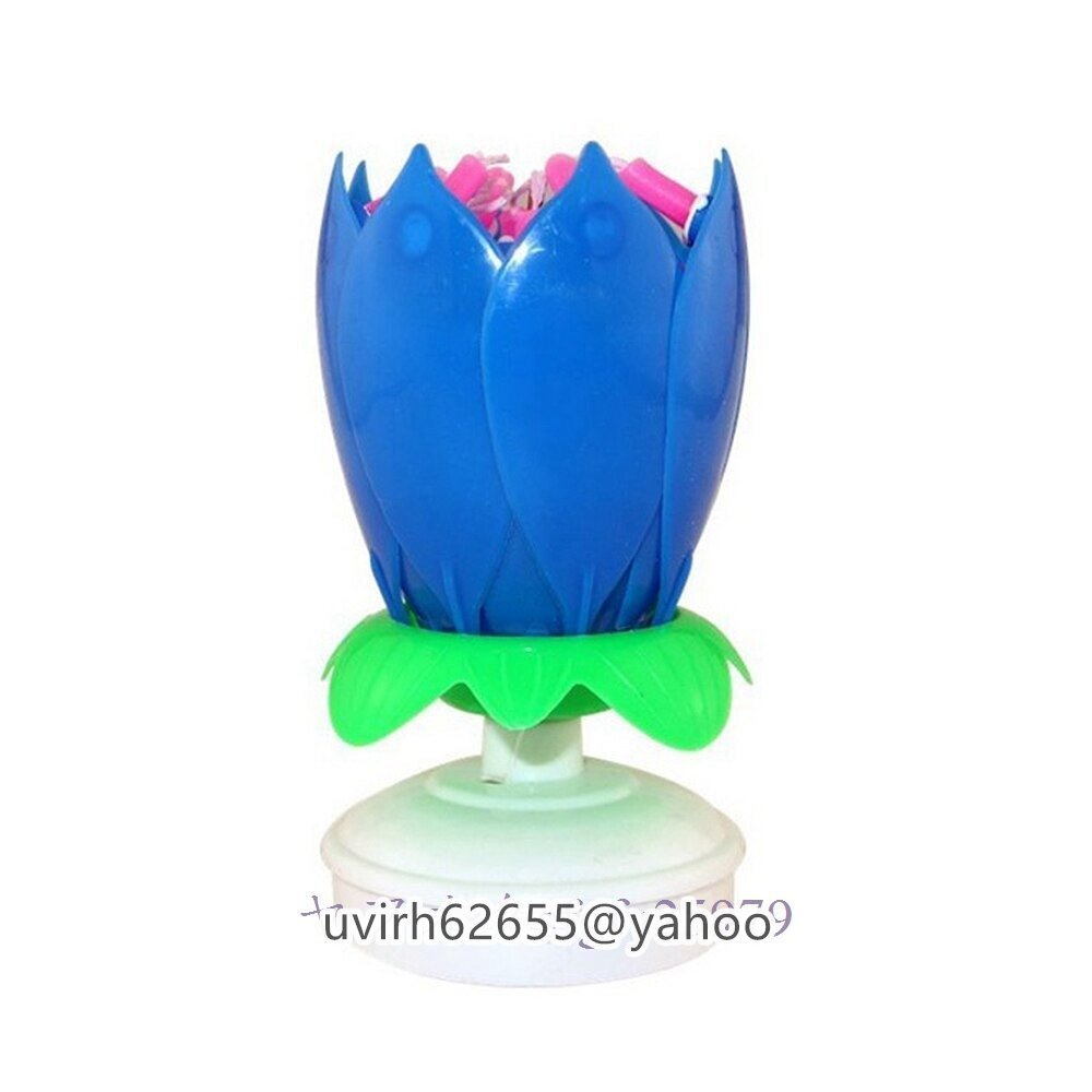  new goods 1 piece fashion lotus flower festival music birthday cake candle equipment ornament music party lotus. candle 