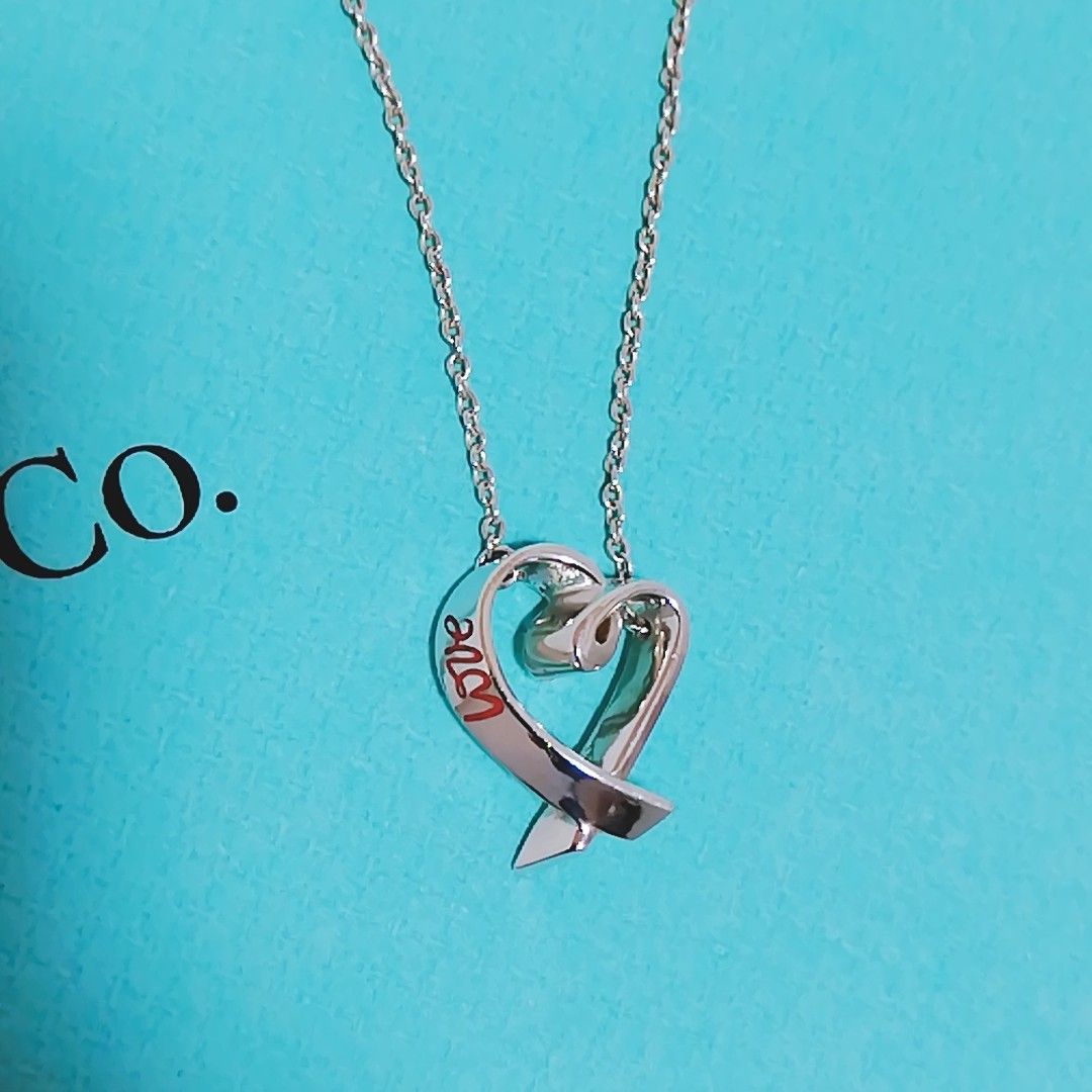 送料無料 Tiffany&Co ラビングハート レッドエナメルLOVE 送料無料 Tiffany&Co ラビングハート レッドエナメルLOVE