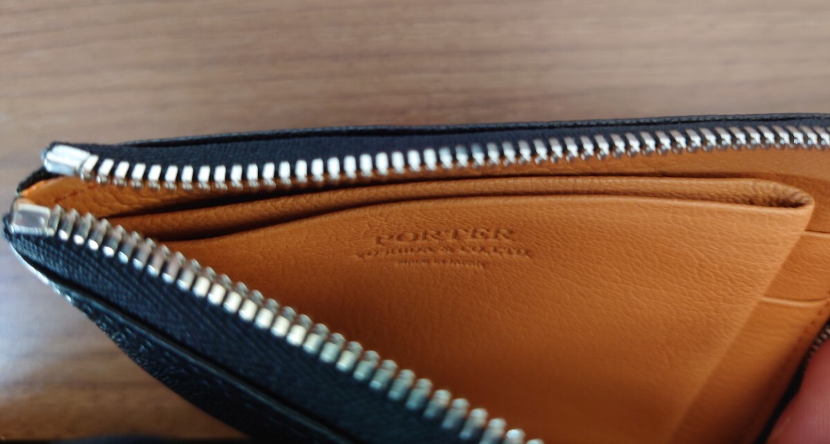  new goods unused PORTER Porter DOUBLE double purse wallet 