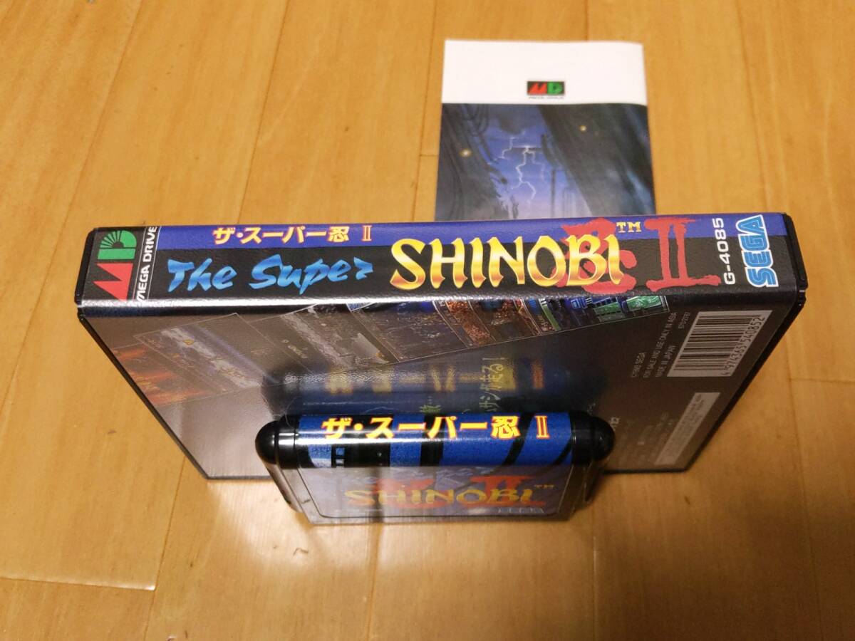 MD Mega Drive soft The * super .2 The Super SHINOBI Ⅱ box instructions attaching 