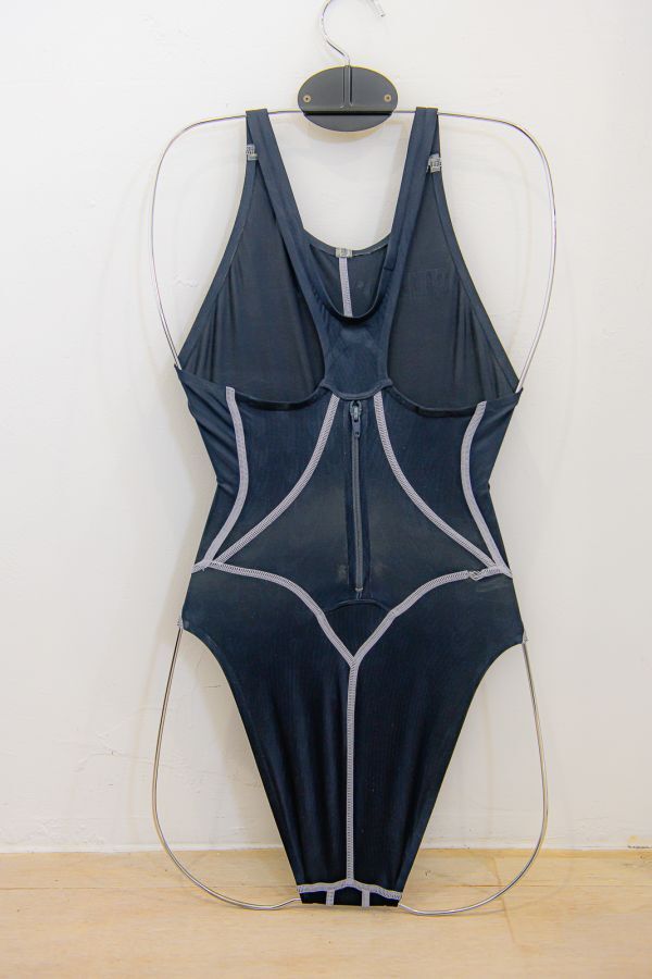 ★ 超レア/生産終了 ★ （ジャンク品）speedo スピード 競泳水着 83OC-10211/紺 G-SUIT サイズ：S K24032402 ★の画像2