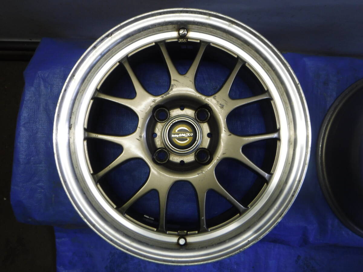 ◆◆RACING SPARCO NS-3 15x6.5JJ +35 PCD100 レーシングスパルコ ホイール4本_画像4