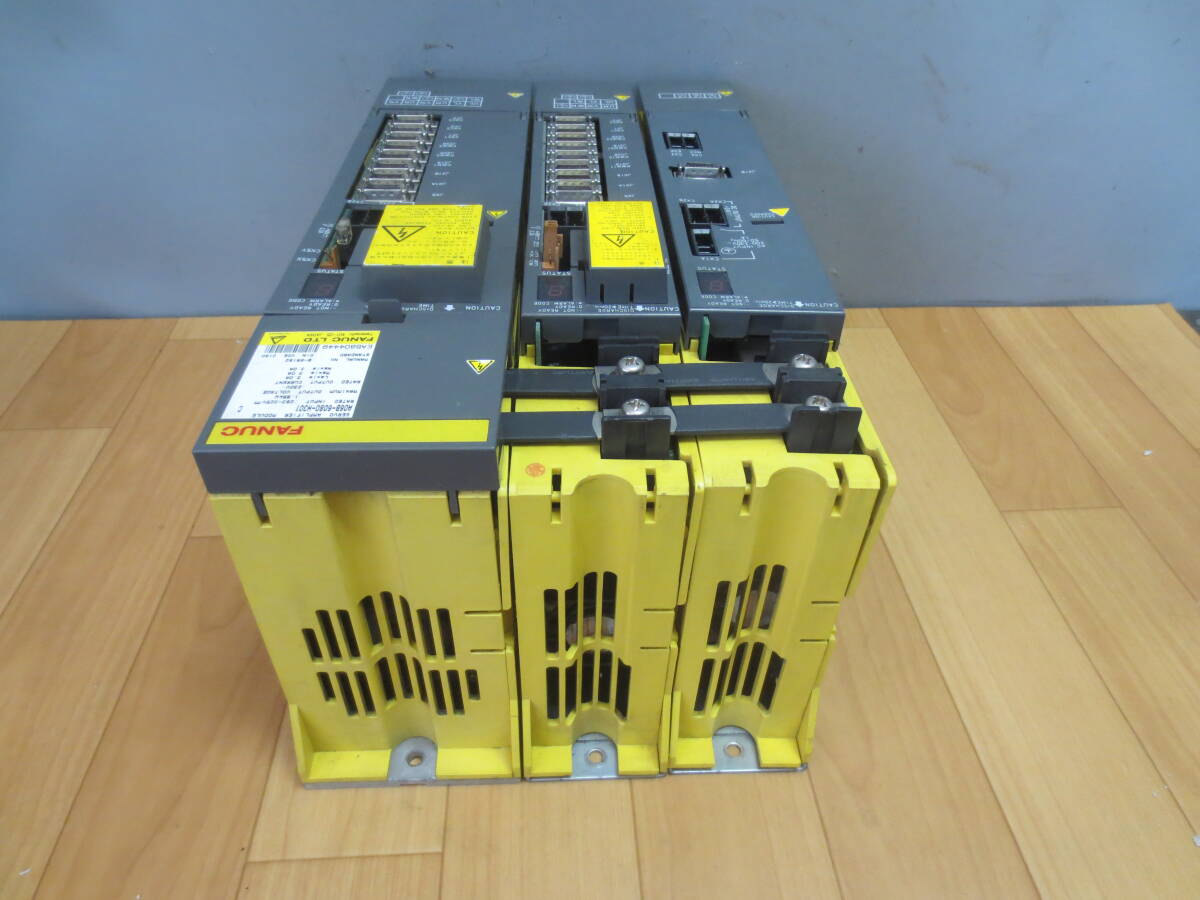 ★ FANUC ファナック SERVO AMPLIFIER A06B-6080-H301 ★ 品番ラベル無い (2台) ★_画像7