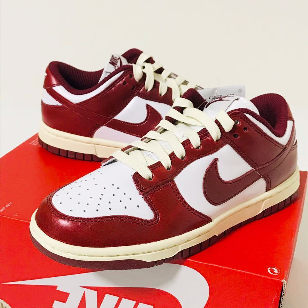 ★売切★NIKE DUNK LOW PRM チームレッドxホワイト ヴィンテージUS5.5(22.5cm)新品未使用国内正規★JORDANSBAIRMAX国内定価￥15,400_画像3