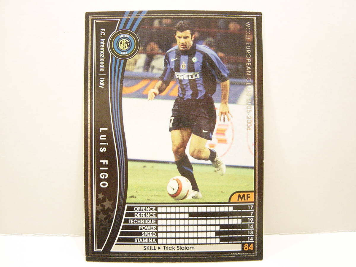 WCCF 英語版 海外限定排出版 2005-2006 ルイス・フィーゴ　Luis Filipe Madeira Caeiro Figo 1972 Portugal　FC Inter Milano 05-06 Panini_画像1