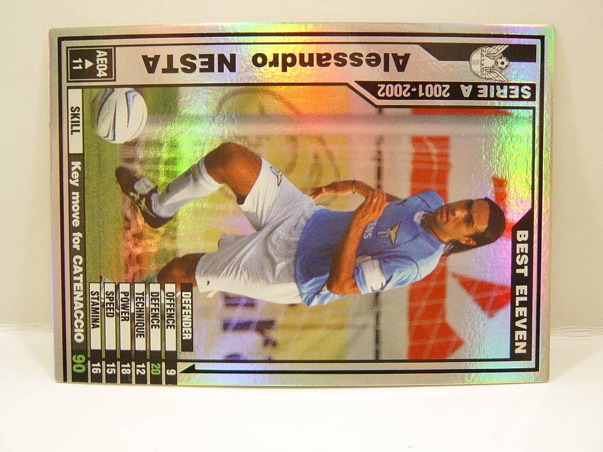 ■ WCCF 2001-2002 AE アレッサンドロ・ネスタ Alessandro Nesta 1976 Italy SS Lazio 01-02 Serie A Best elevenの画像3