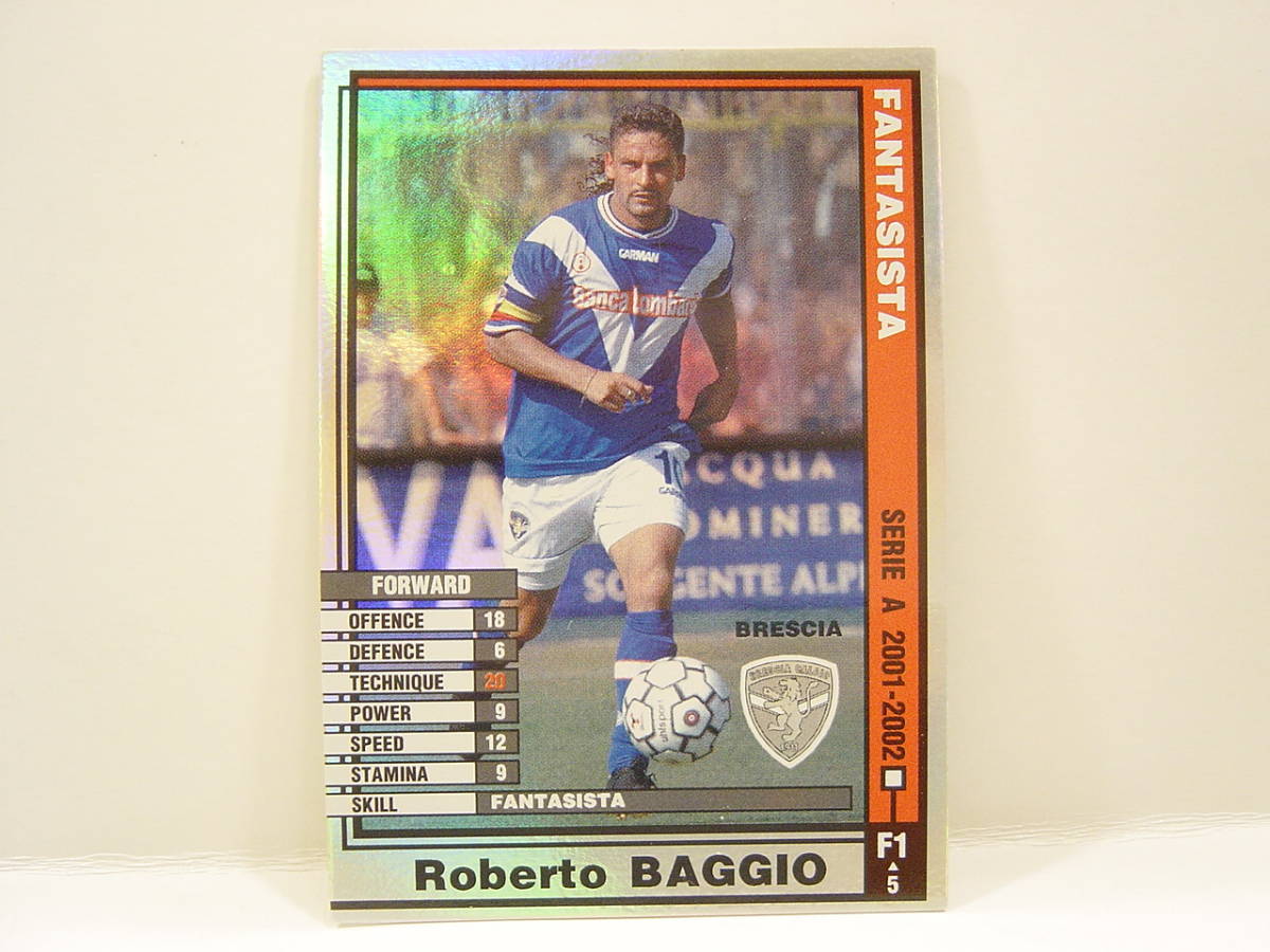 ■ WCCF 2001-2002 FA ロベルト・バッジョ　Roberto Baggio Brescia Calcio 01-02 Italy Serie A Fantasista_画像1
