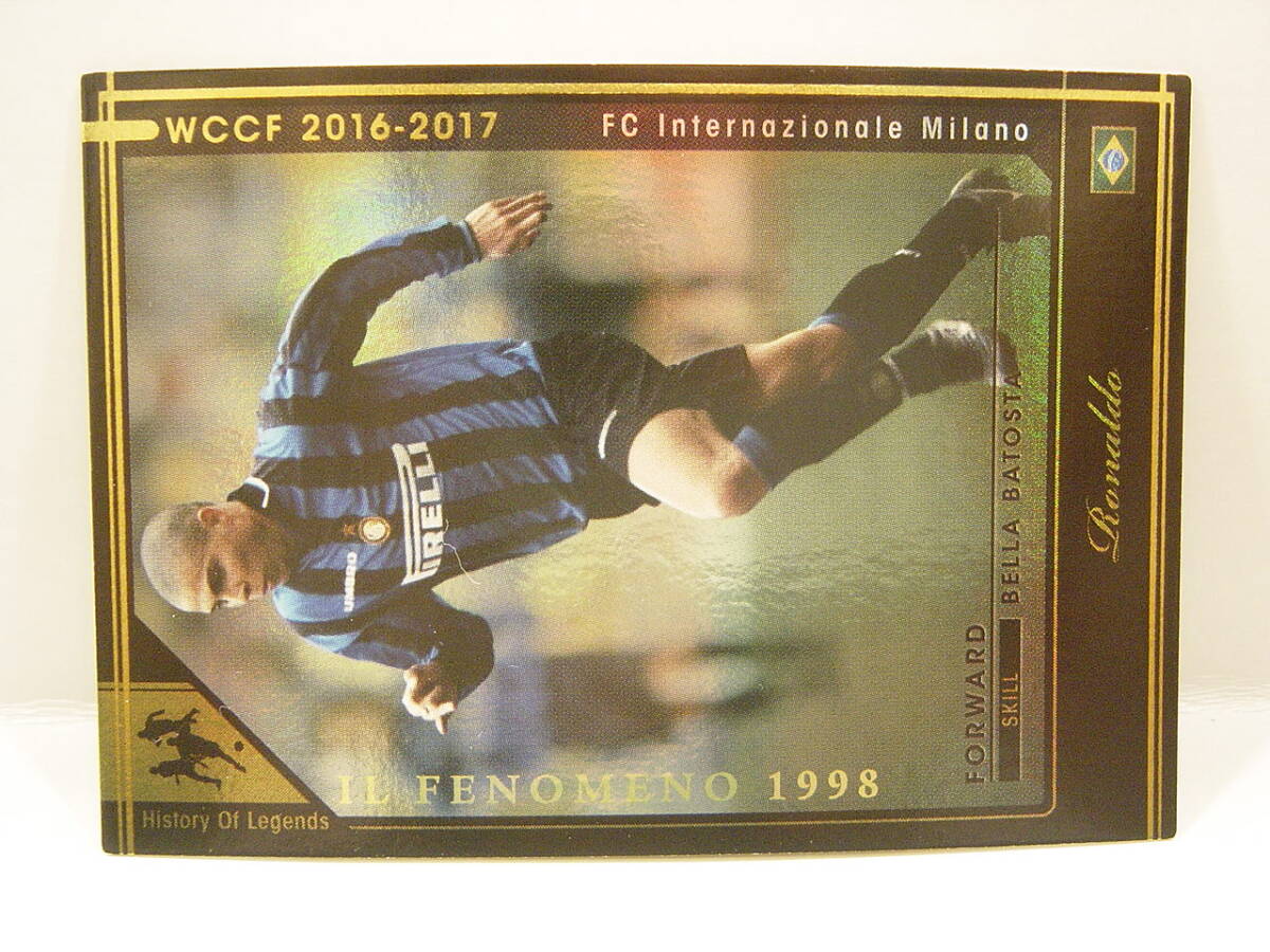 Panini WCCF 2016-2017 HOLE ロナウド　インテル RONALDO Luis Nazario 1976 Brazil　FC Inter Milano 1997-2002 History Of Legends_画像2