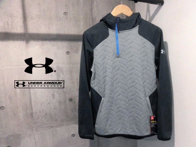 新品 UNDER ARMOUR アンダーアーマー COLDGEAR REACTOR FLEECE INSULATED 1/4 ZIP パーカーS/リアクター フリース フーディ/メンズ/1299169_画像1