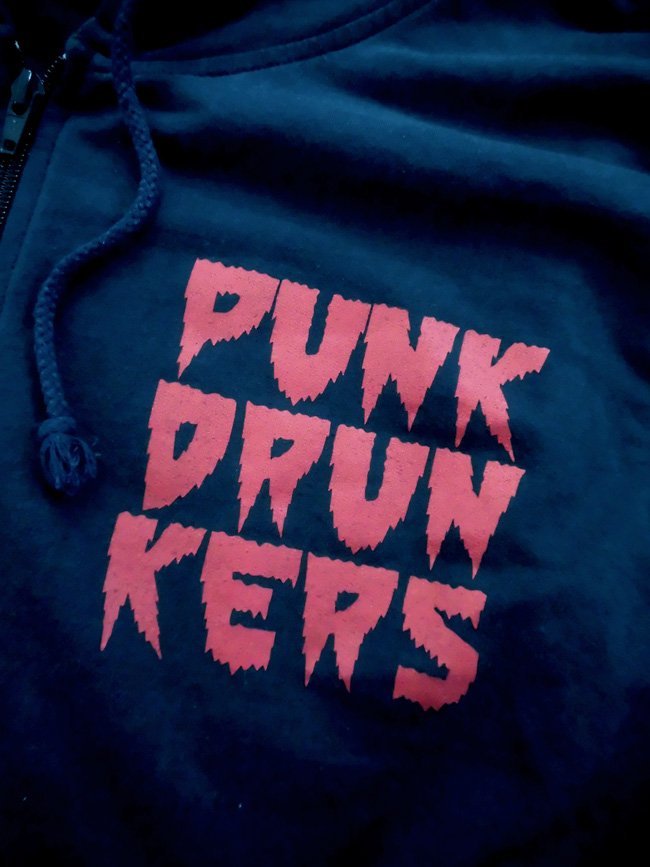 PUNK DRUNKERSパンクドランカーズ コブラ蛇使い スカル ラメプリント スウェット ジップパーカーM/ZIPフーディ/PDS/メンズ/あいつ くっきー_画像5