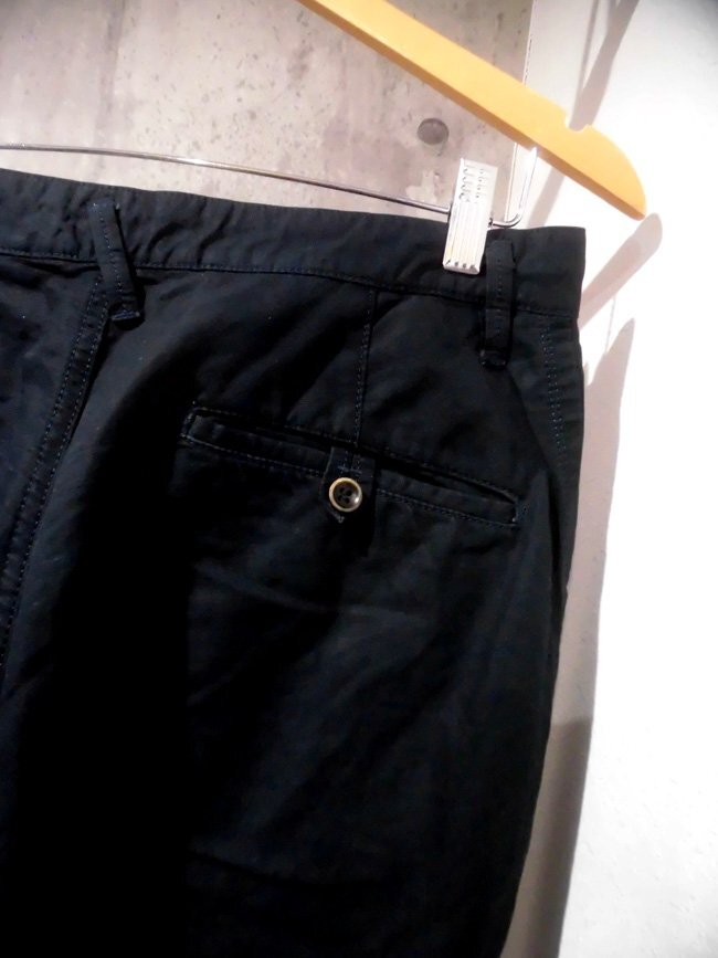 nonnative ノンネイティブ OFFICER ANKLE CUT PANTS オフィサー アンクルカットパンツ1/リネン混 イージーパンツ/ネイビー/メンズ/NN-P1916_画像6