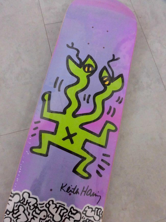 新品 展示保管品/Keith Haring キース・ヘリング × ALIEN WORKSHOP エイリアンワークショップ スケートボード デッキ/スケボー/8.25_画像4