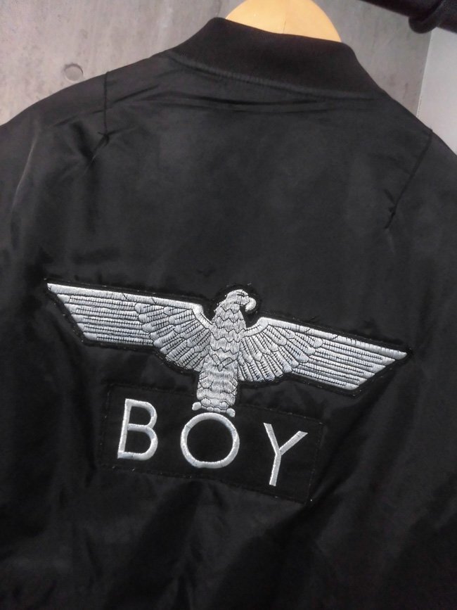 BOY LONDONボーイ ロンドン EAGLE BOYワッペン MA-1フライトジャケットL/ボンバージャケット/パンク ロック ストリート/黒 ブラック/メンズ_画像5