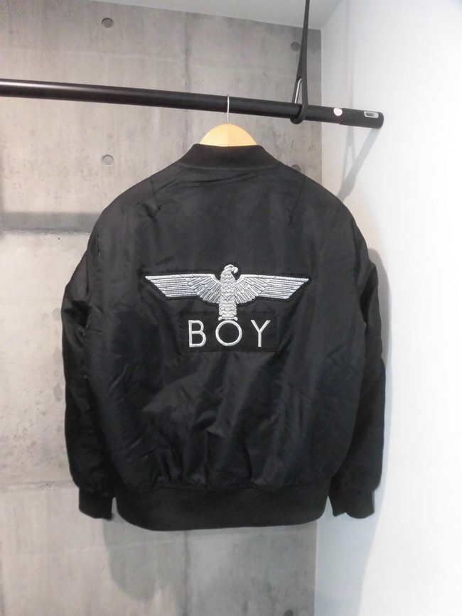 BOY LONDONボーイ ロンドン EAGLE BOYワッペン MA-1フライトジャケットL/ボンバージャケット/パンク ロック ストリート/黒 ブラック/メンズ_画像3