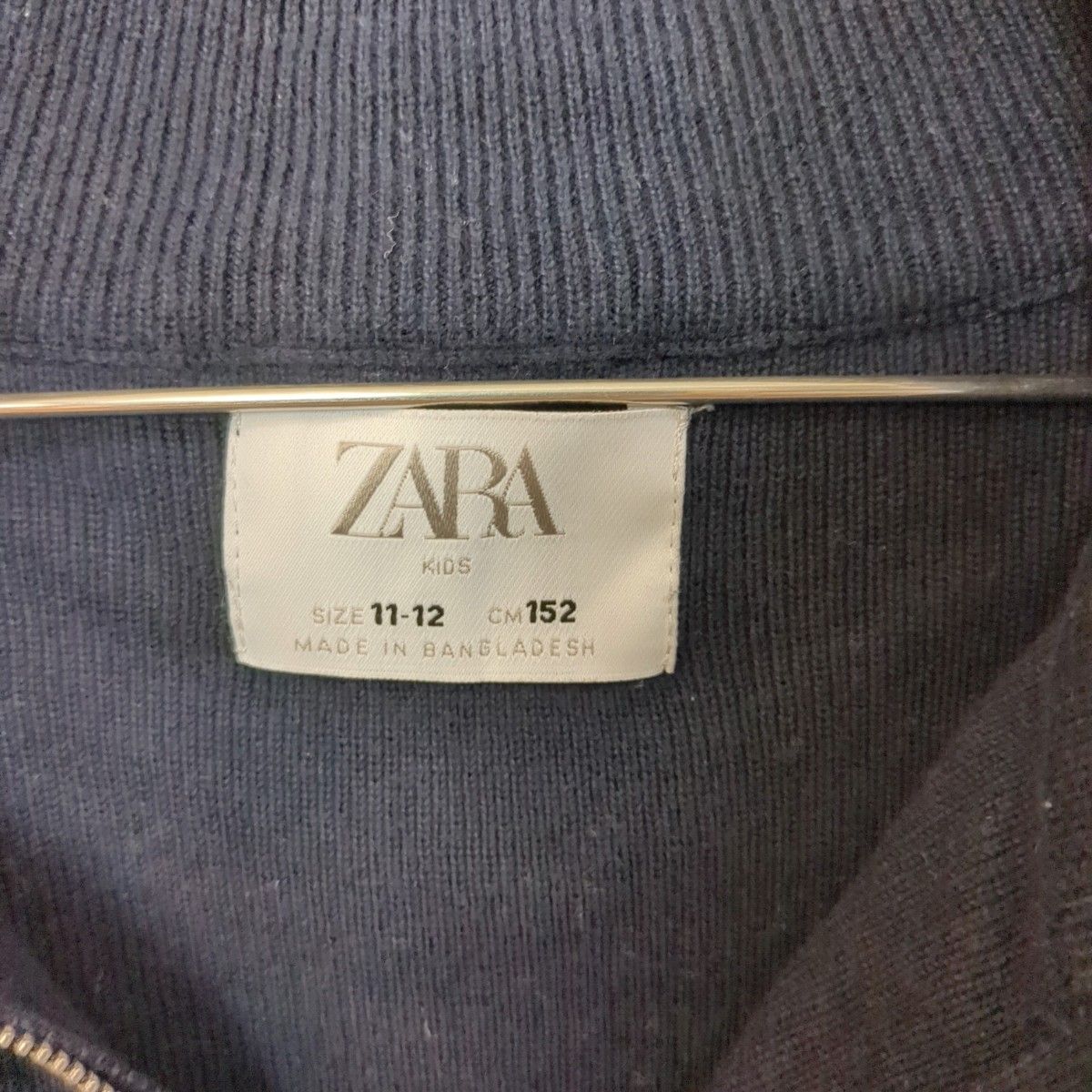 【ZARA KIDS】ビッグシルエット  ハーフジップニット　薄手　150cm