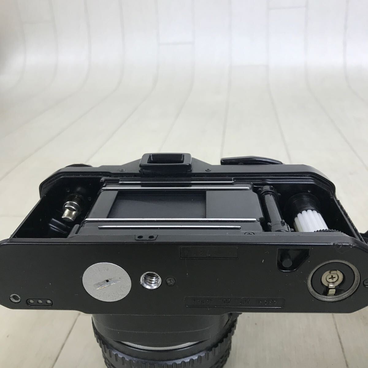 B1769 レトロ PENTAX MG PENTAX-M 1:1.7 50mm ペンタックス 一眼レフ フィルムカメラ 黒 ブラック ボディ レンズ 動作未確認 ジャンク_画像5