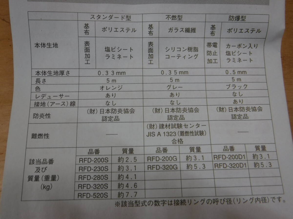 TRUSCO　フレキシブルダクト(風管・スタンダードタイプ) 　RFD-320S　ダクト径320mm長さ5m_画像4