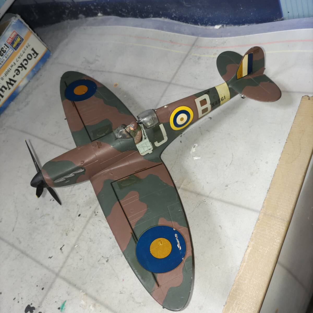 1/48 England Air Force spito fire initial model final product 