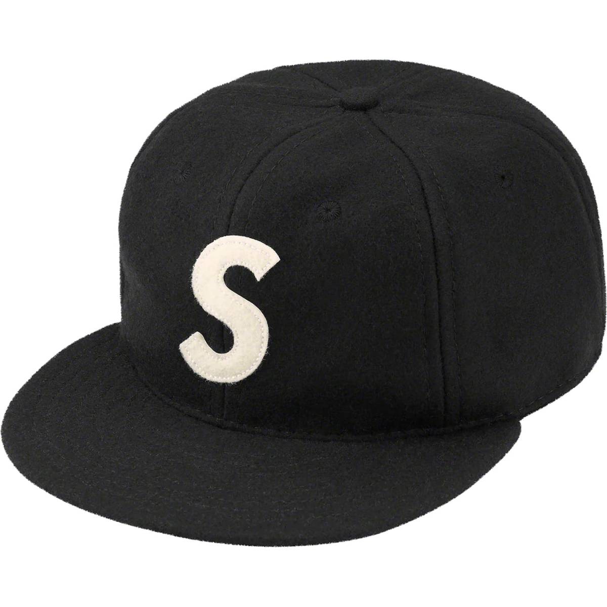 7 1/2 Supreme Ebbets S Logo Fitted 6-Panel Black シュプリーム エベッツ エスロゴ フィッティド 6パネル キャップ ブラック