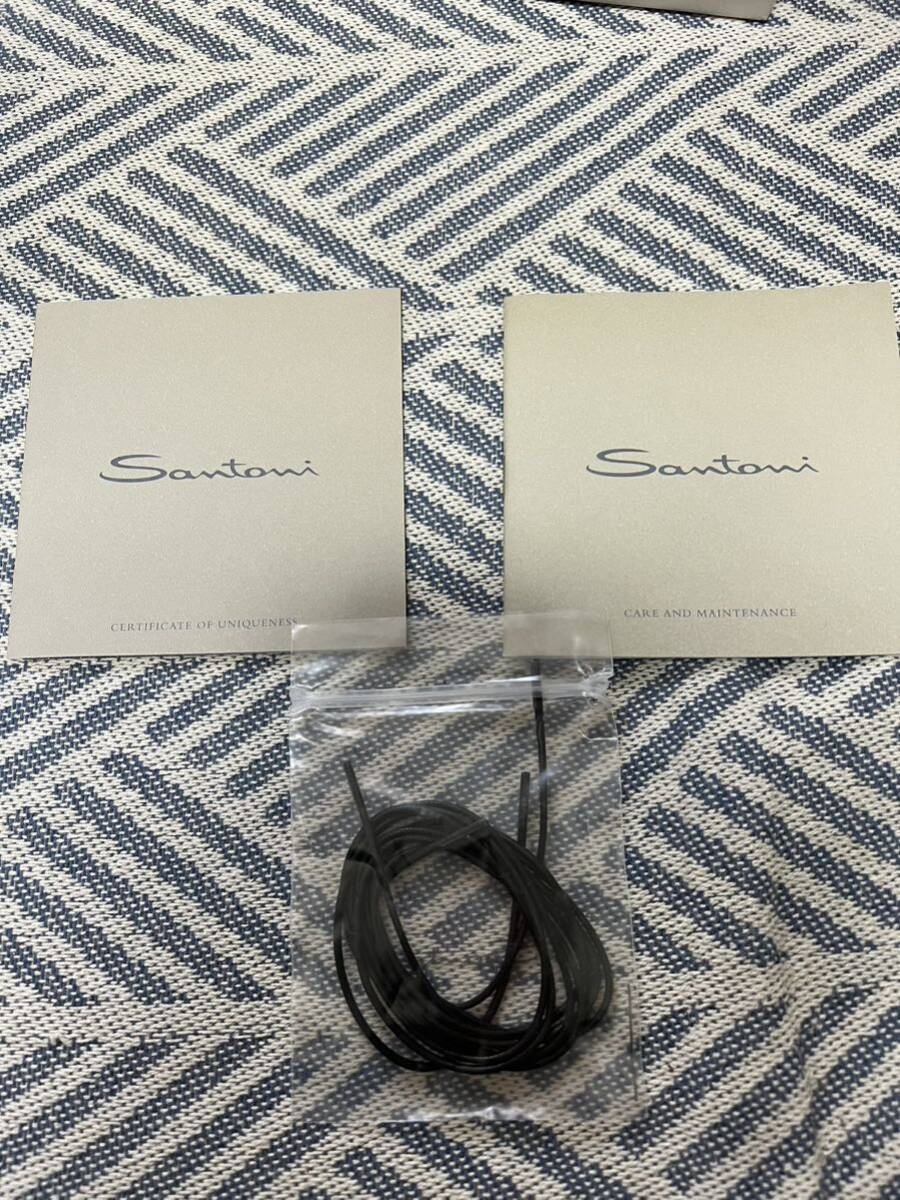 正規店購入　新品　サントーニ　santoni 革靴　黒_画像8