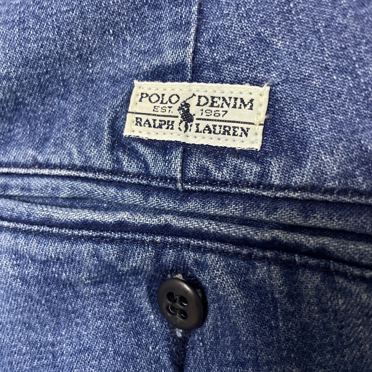Polo Ralph Lauren 2Tuck Denim Pants w31 ポロラルフローレン 2タック デニムパンツ ANDREW PANTアンドリューパンツ スラックスツータック_画像7