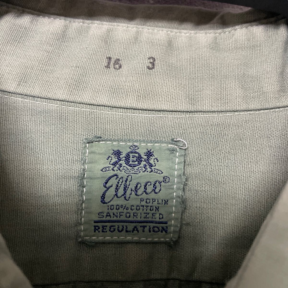 60's Elbeco エルベコ POPLIN WORK SHIRTS ポプリン ワークシャツ コットン_画像4