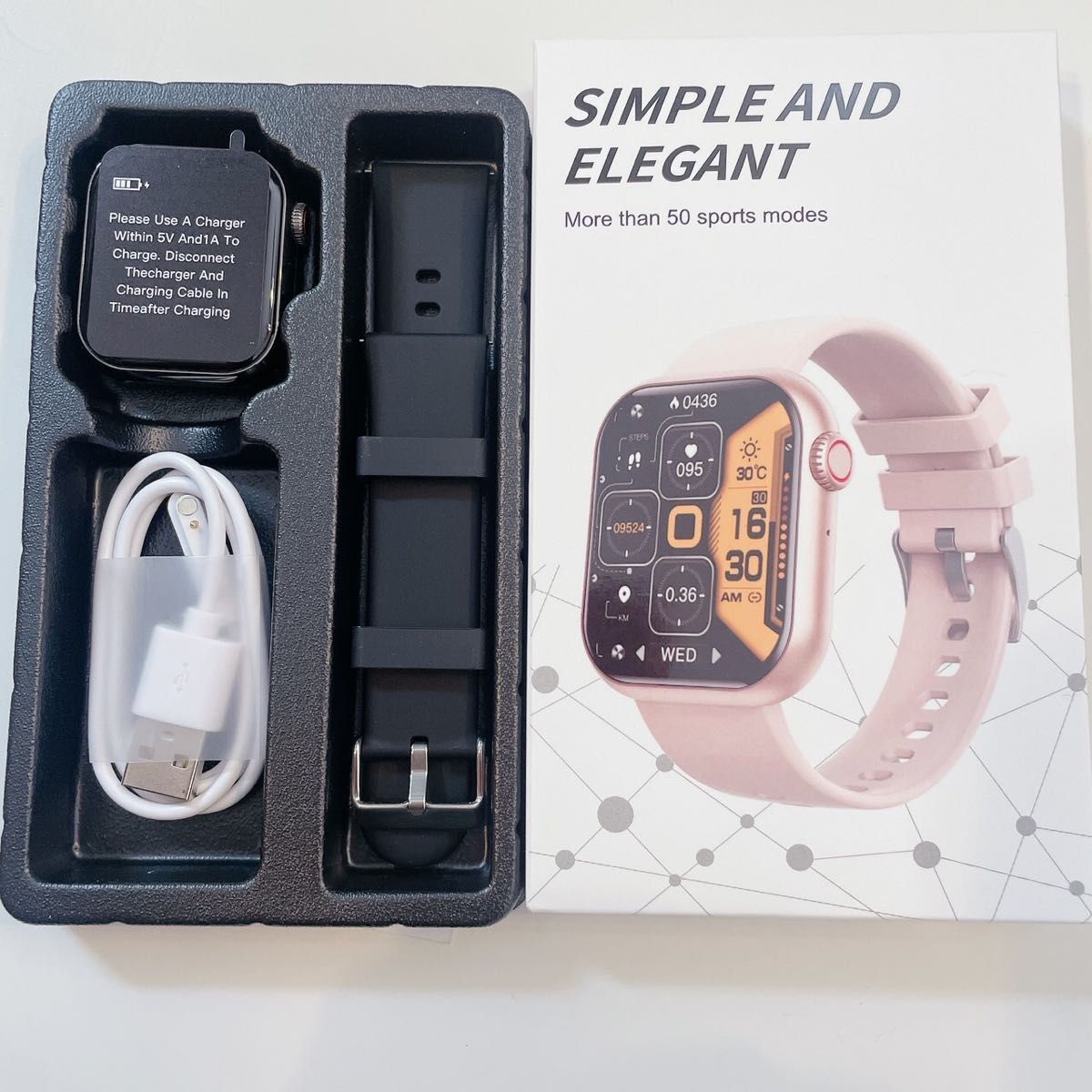 新品　iPhone android 防水　Bluetooth 通話機能付き スマートウォッチ　心拍 血糖値　血圧　歩数計 腕時計